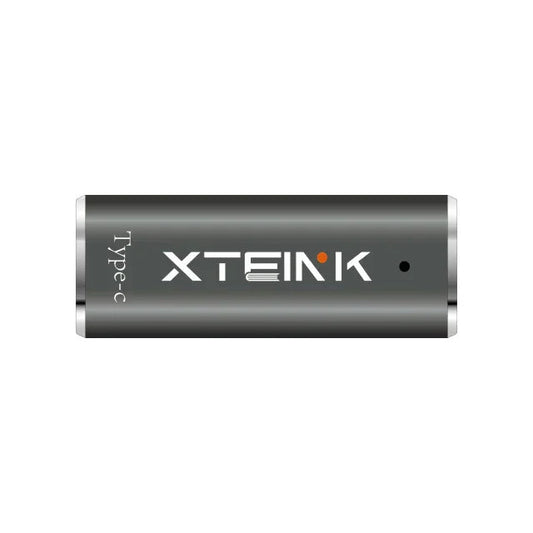 Magnetic charging adapter module, silver metal cylinder with XTEINK logo