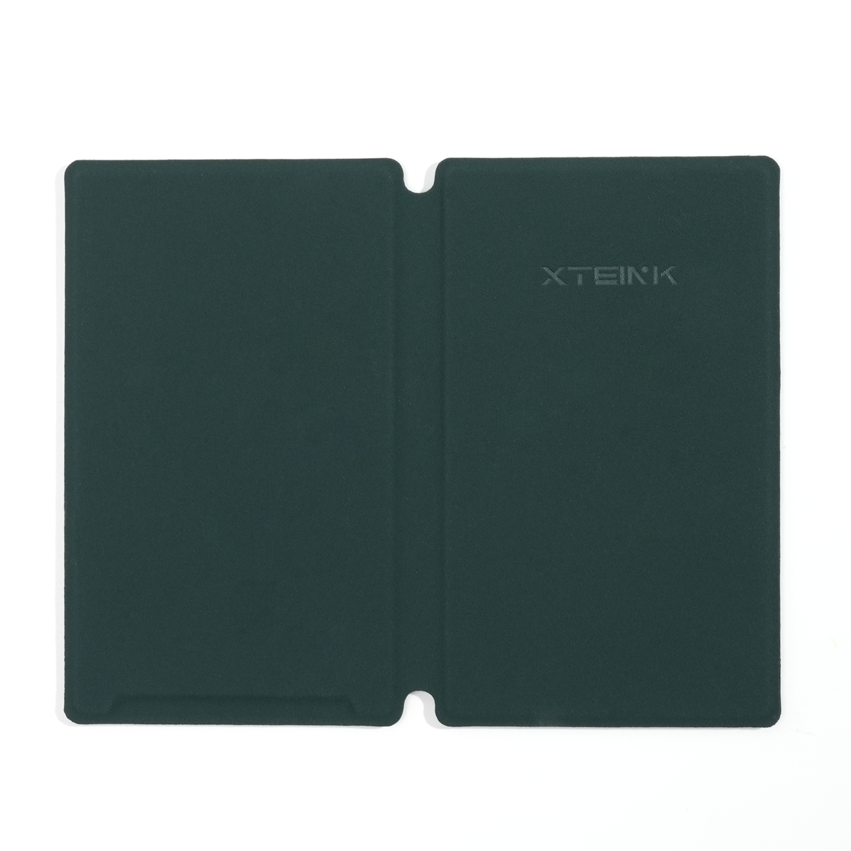 Dark green magnetic e-reader folio case with two-panel flip cover