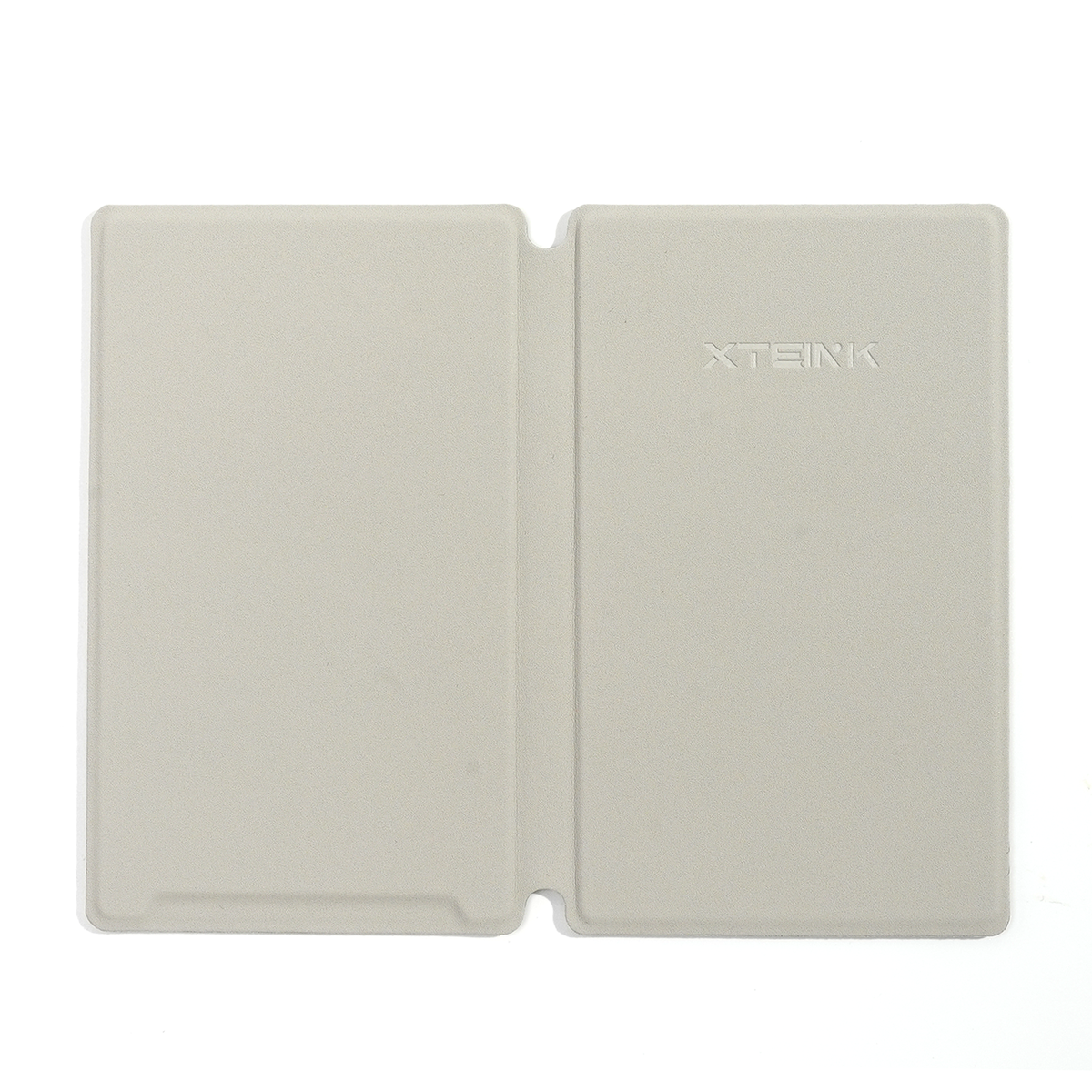 Beige magnetic e-reader folio case with two-panel flip cover
