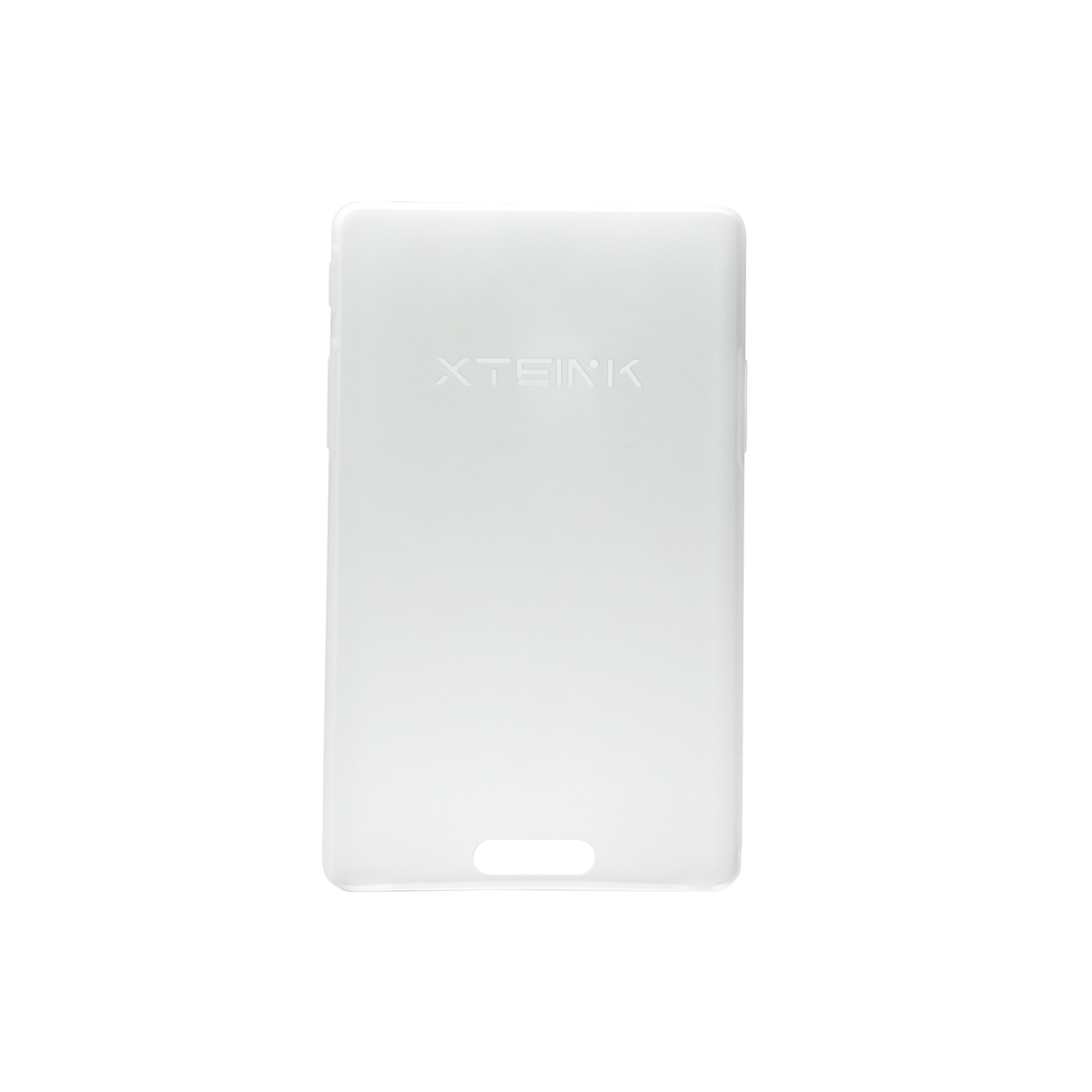 Mist white protective case with XTEINT logo, front button cutout