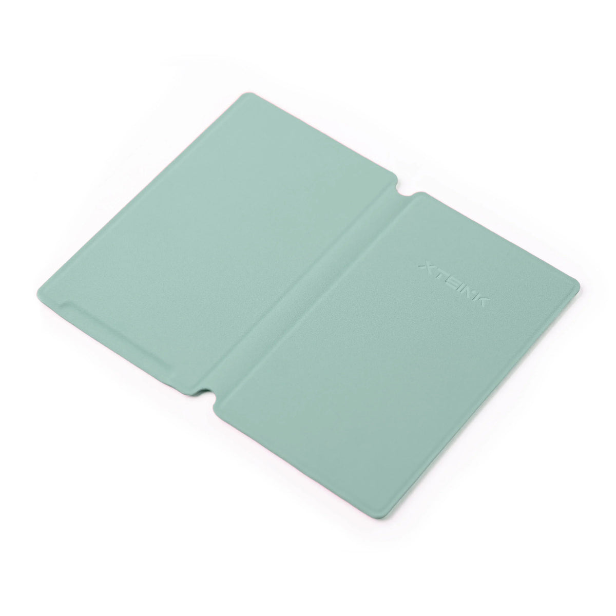Blue-green magnetic phone case with two-panel flip cover