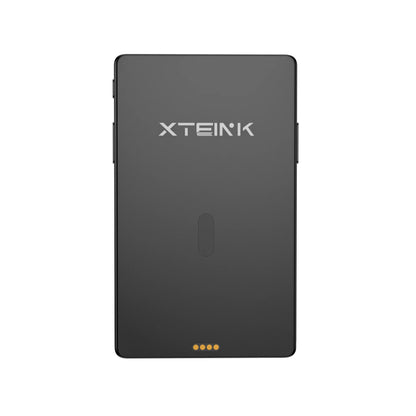 Xteink pocket eReader with dark front screen and XTEINK logo at center