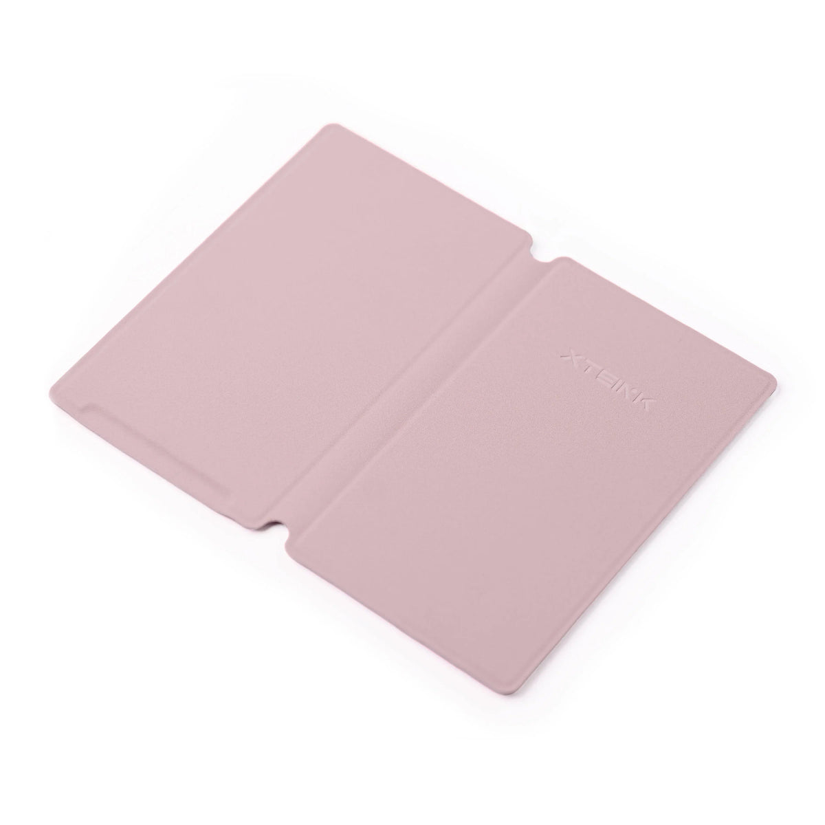 Dusty pink magnetic phone case with two-panel flip cover