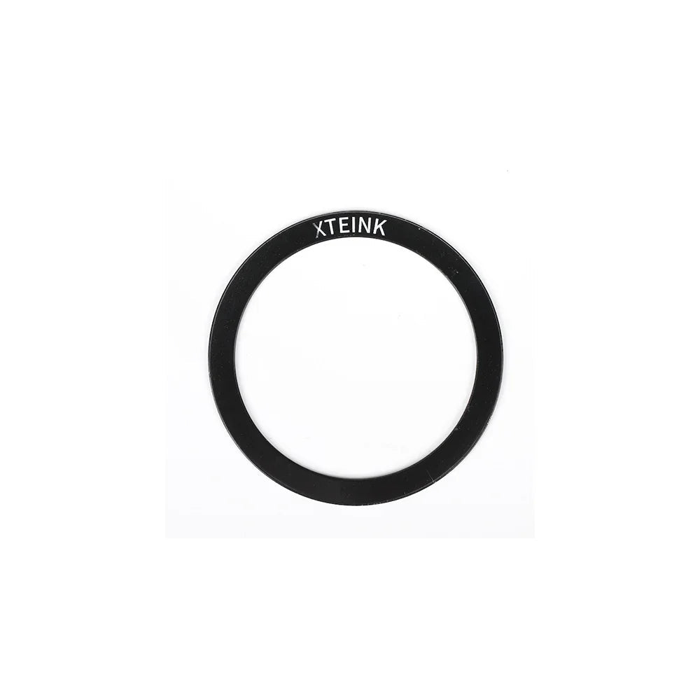 Adhesive metal eReader ring with adhesive backing, black ring with XTEINK logo
