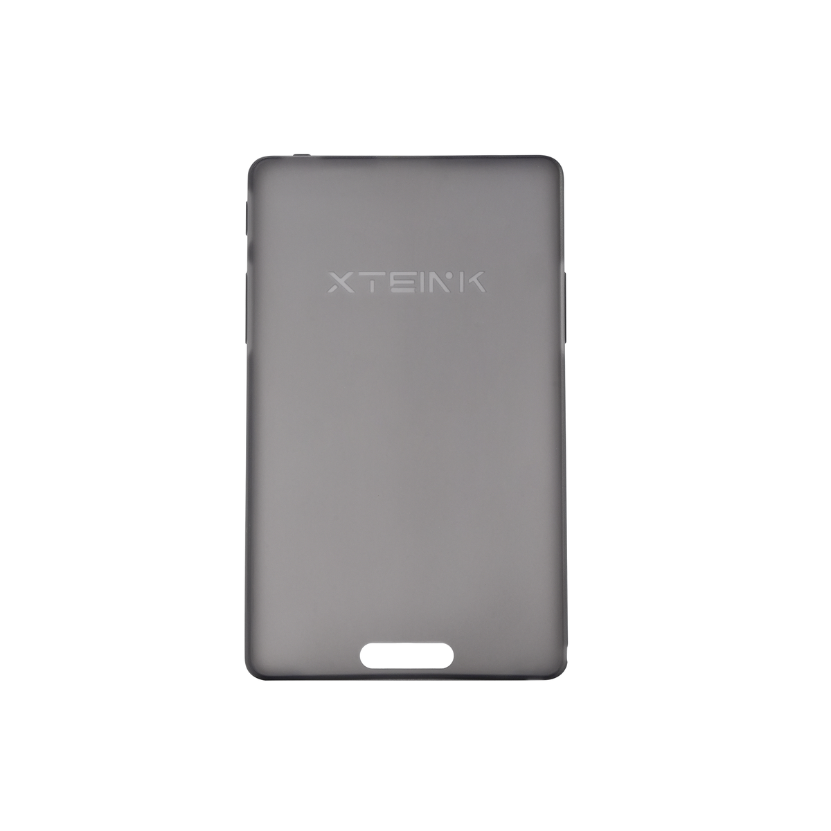 Mist gray protective case with XTEINT logo, front button cutout